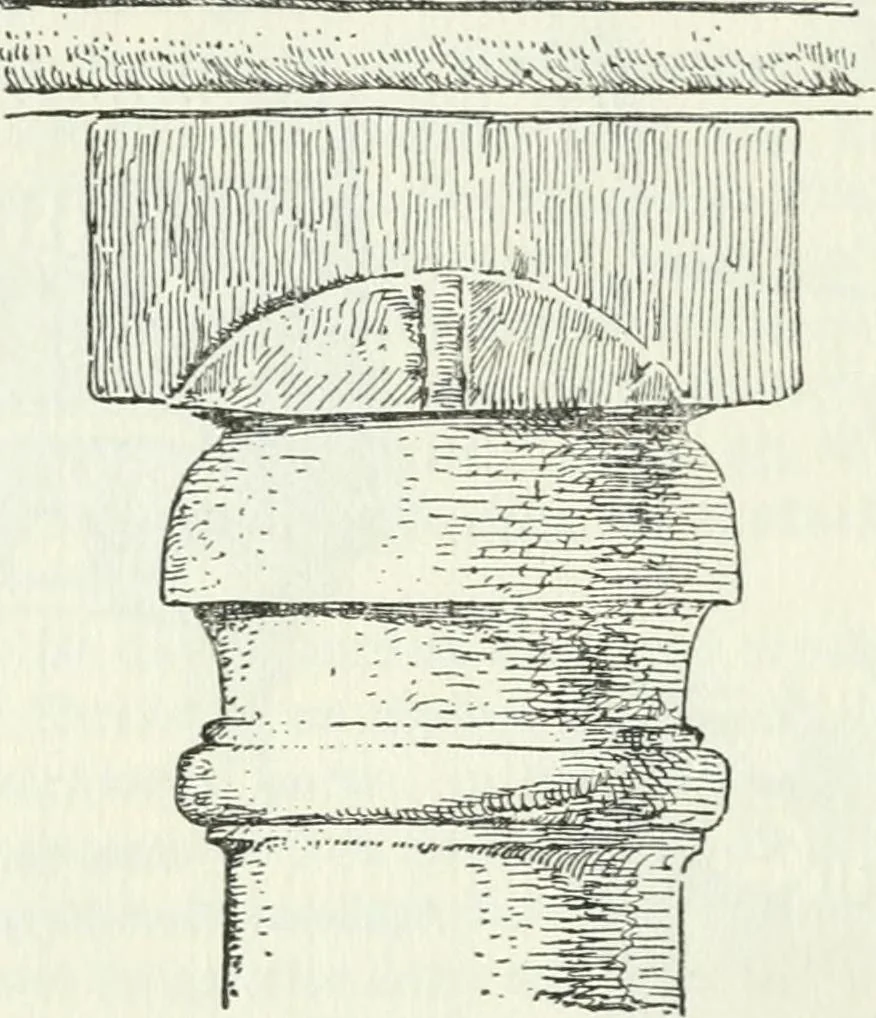 An illustration from Die älteste Kunst, insbesondere di Baukunst, der Germanen, 1909, leaf 122