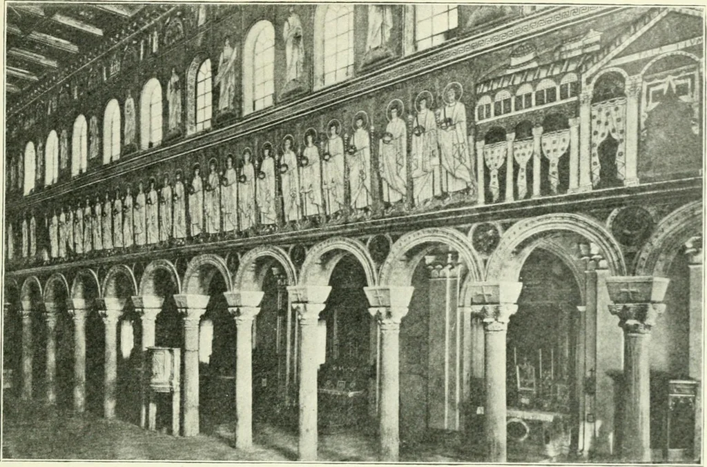 An illustration from Die älteste Kunst, insbesondere di Baukunst, der Germanen, 1909, leaf 179