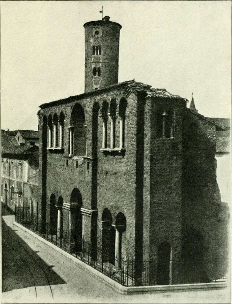 An illustration from Die älteste Kunst, insbesondere di Baukunst, der Germanen, 1909, leaf 203
