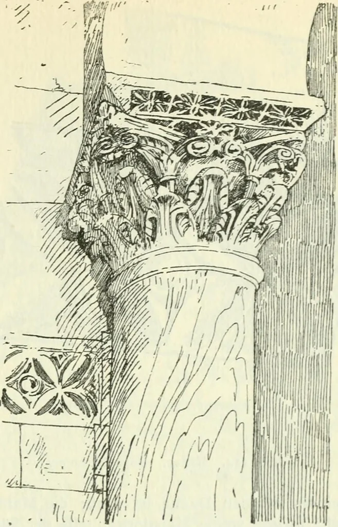 An illustration from Die älteste Kunst, insbesondere di Baukunst, der Germanen, 1909, leaf 267