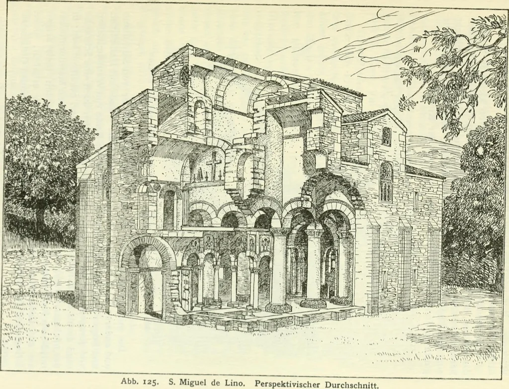 An illustration from Die älteste Kunst, insbesondere di Baukunst, der Germanen, 1909, leaf 281
