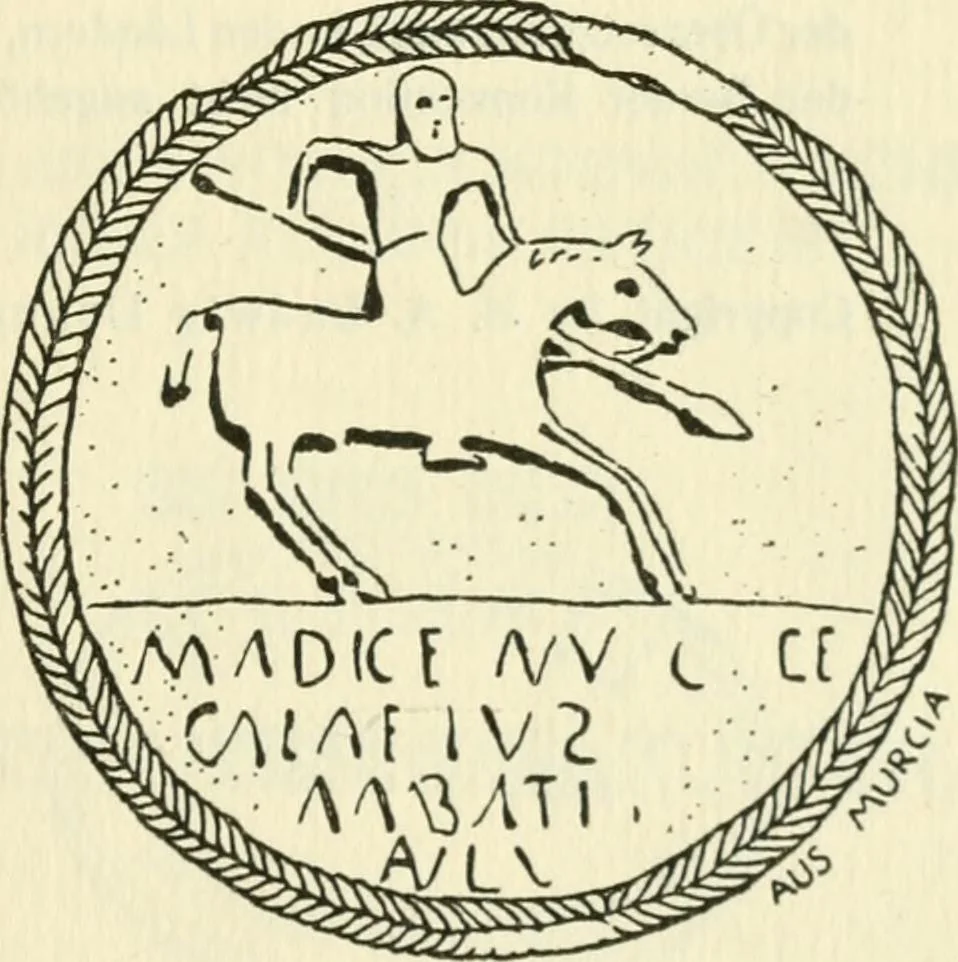 An illustration from Die älteste Kunst, insbesondere di Baukunst, der Germanen, 1909, leaf 3
