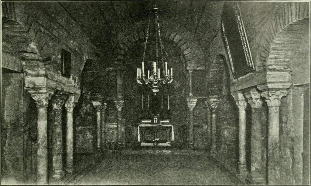 An illustration from Die älteste Kunst, insbesondere di Baukunst, der Germanen, 1909, leaf 321