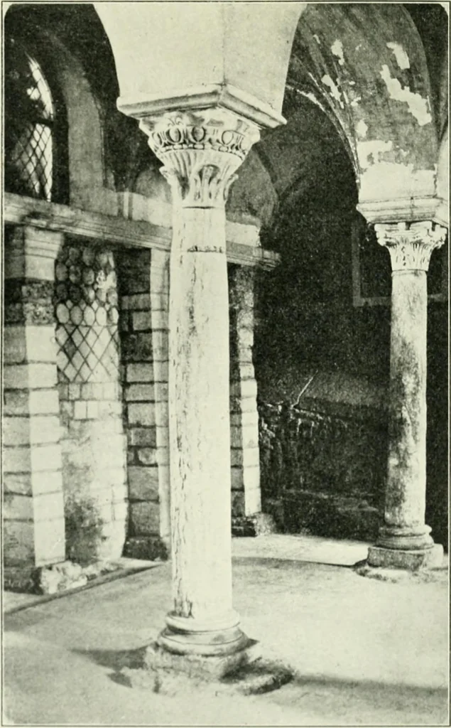 An illustration from Die älteste Kunst, insbesondere di Baukunst, der Germanen, 1909, leaf 325