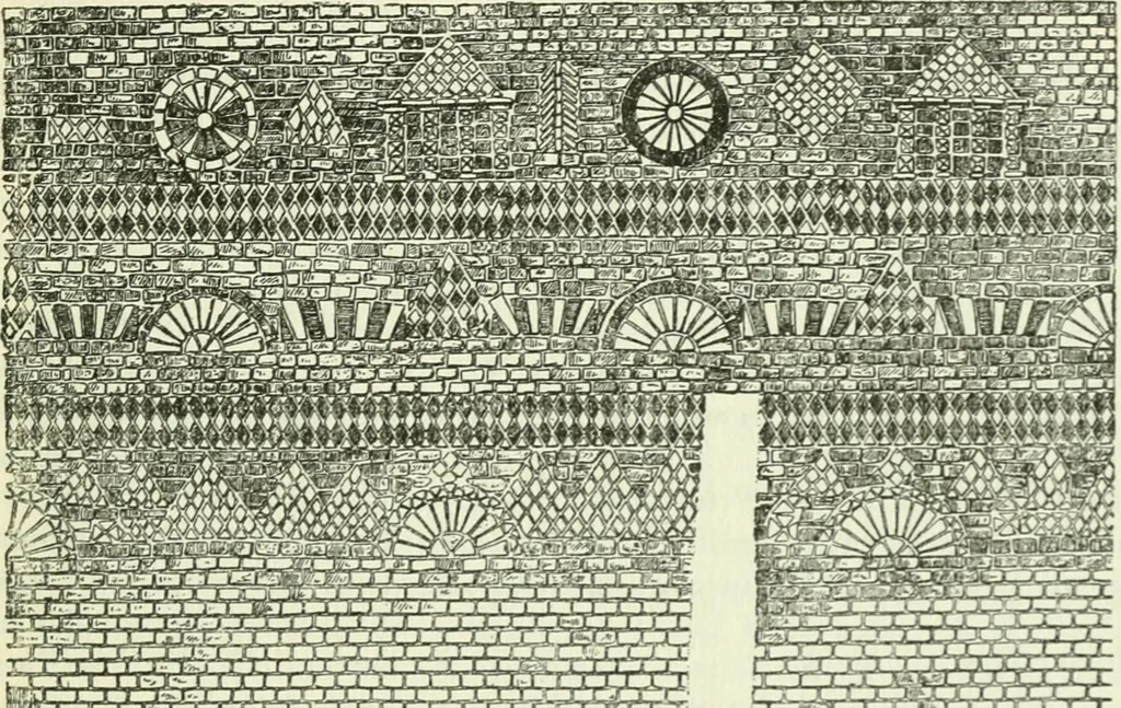 An illustration from Die älteste Kunst, insbesondere di Baukunst, der Germanen, 1909, leaf 331