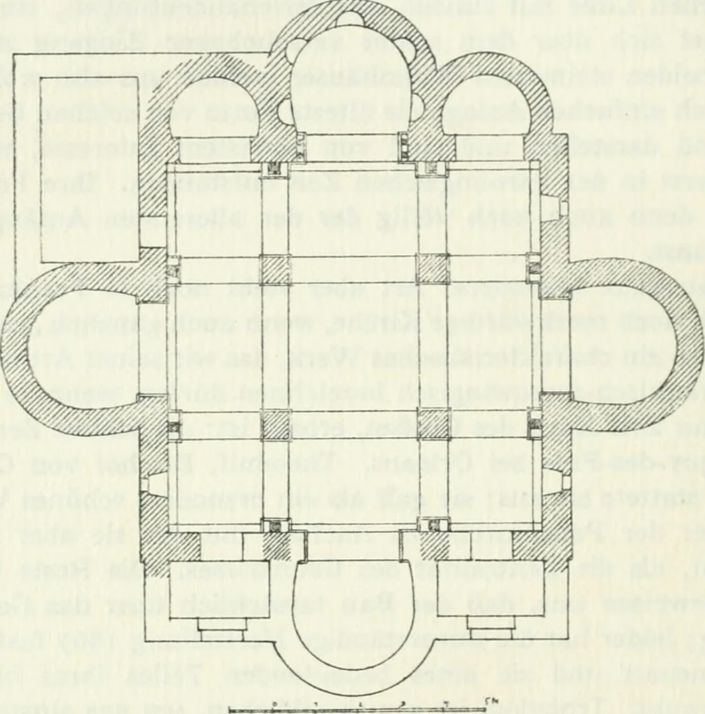 An illustration from Die älteste Kunst, insbesondere di Baukunst, der Germanen, 1909, leaf 336