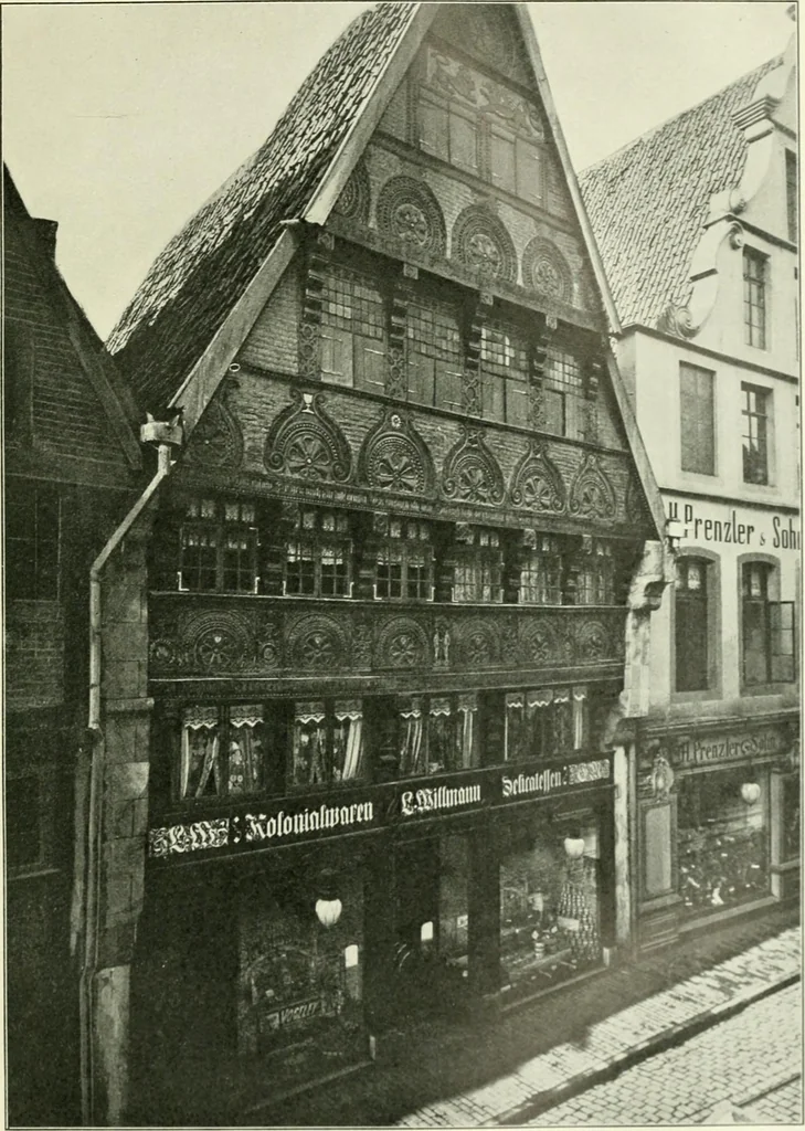 An illustration from Die älteste Kunst, insbesondere di Baukunst, der Germanen, 1909, leaf 381
