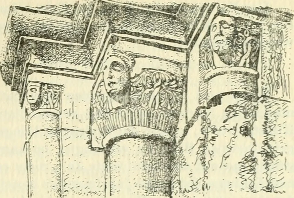 An illustration from Die älteste Kunst, insbesondere di Baukunst, der Germanen, 1909, leaf 39