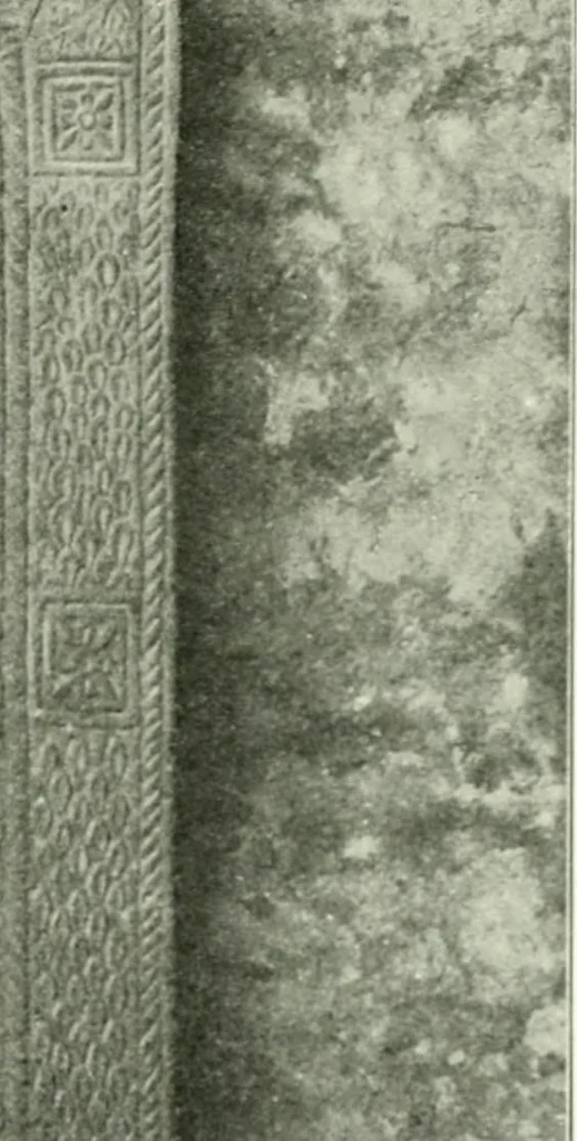 An illustration from Die älteste Kunst, insbesondere di Baukunst, der Germanen, 1909, leaf 89