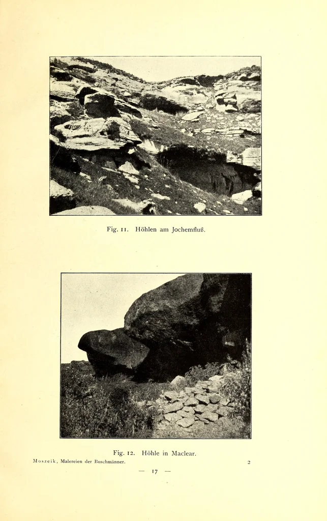 An illustration from Die Malereien der Buschmänner in Südafrika, 1910, leaf 25
