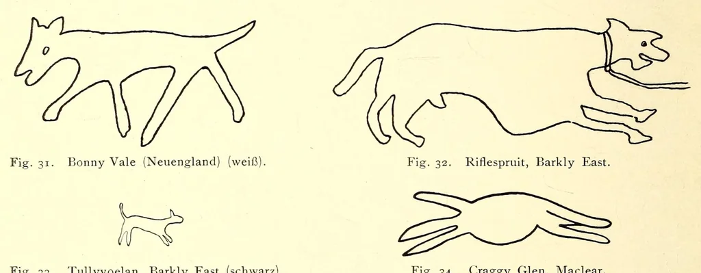 An illustration from Die Malereien der Buschmänner in Südafrika, 1910, leaf 56