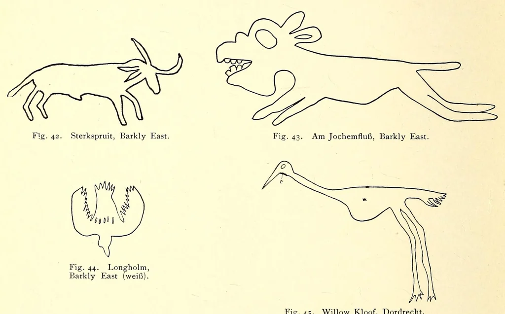 An illustration from Die Malereien der Buschmänner in Südafrika, 1910, leaf 60