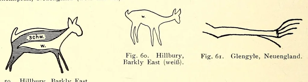 An illustration from Die Malereien der Buschmänner in Südafrika, 1910, leaf 64