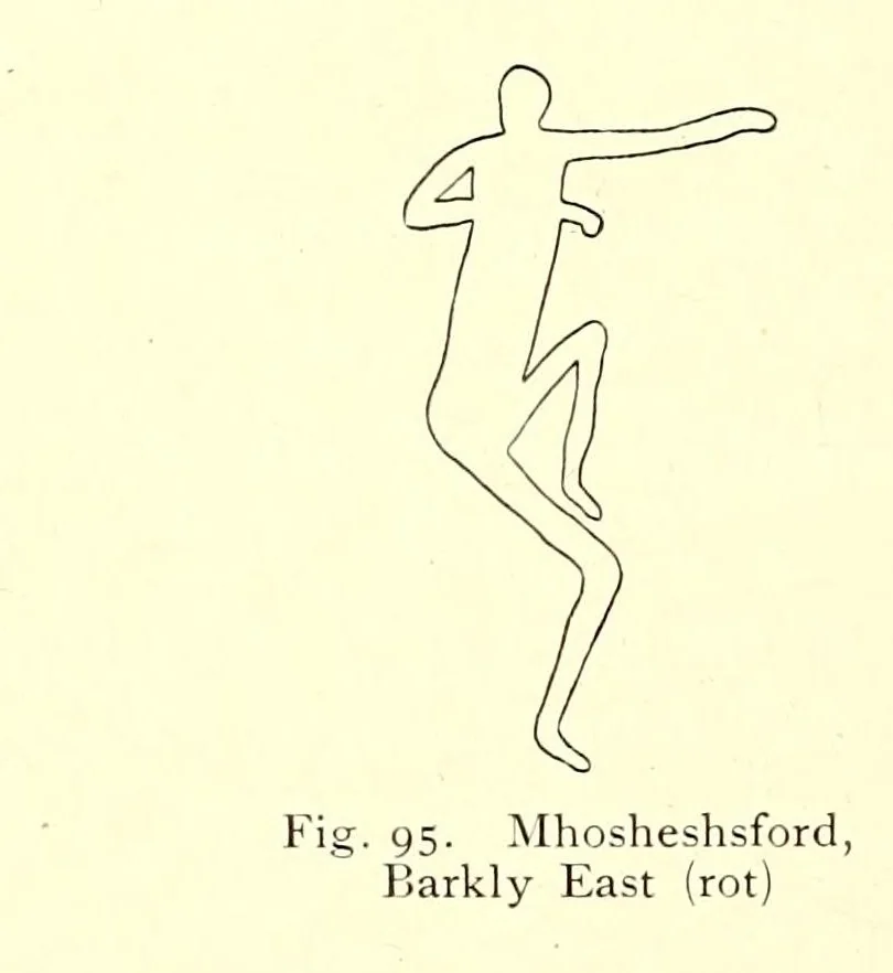 An illustration from Die Malereien der Buschmänner in Südafrika, 1910, leaf 76