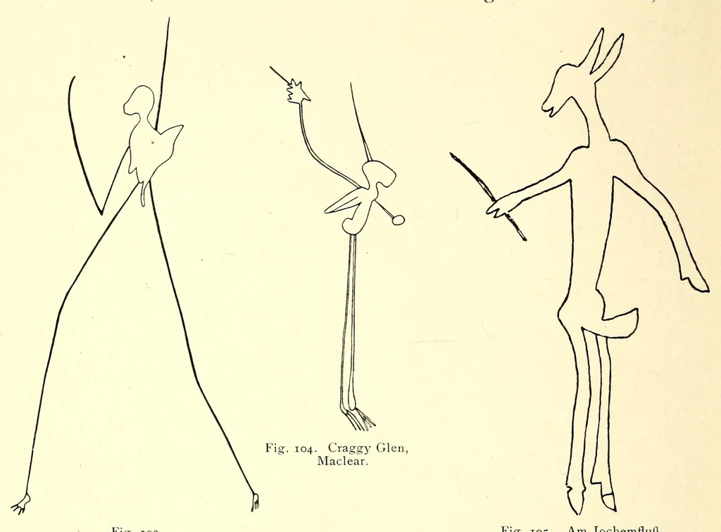 An illustration from Die Malereien der Buschmänner in Südafrika, 1910, leaf 80