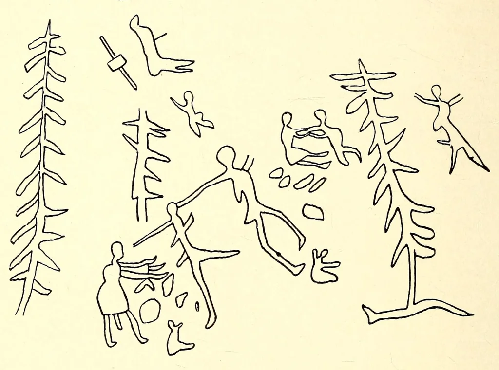 An illustration from Die Malereien der Buschmänner in Südafrika, 1910, leaf 84