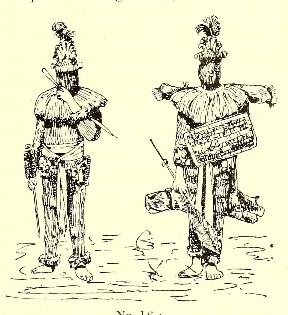 An illustration from Die Masken und Geheimbünde Afrikas, 1898, leaf 105