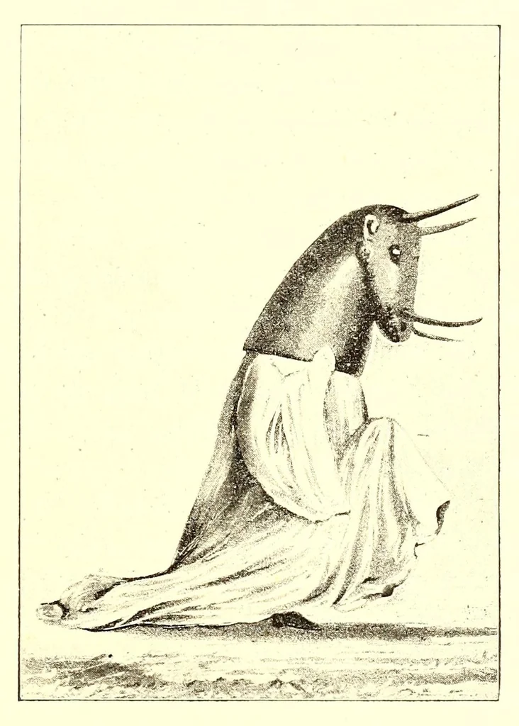 An illustration from Die Masken und Geheimbünde Afrikas, 1898, leaf 121