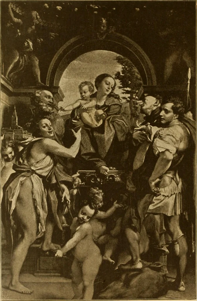 An illustration from Die Meisterwerke der Königl. Gemälde-Gallerie zu Dresden : 223 Kunstdrucke nach den Originalgemälden, 1900, leaf 35