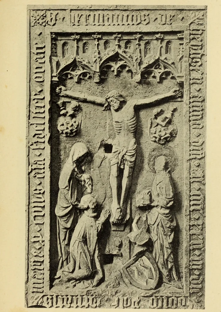 An illustration from Die mittelalterliche grabplastik in Nord-Thüringen, mit besonderer berücksichtigung der Erfurter denkmäler, 1902, leaf 209
