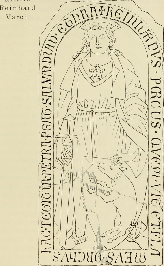 An illustration from Die mittelalterliche grabplastik in Nord-Thüringen, mit besonderer berücksichtigung der Erfurter denkmäler, 1902, leaf 57