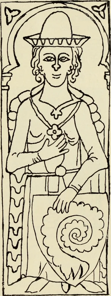 An illustration from Die mittelalterliche grabplastik in Nord-Thüringen, mit besonderer berücksichtigung der Erfurter denkmäler, 1902, leaf 59