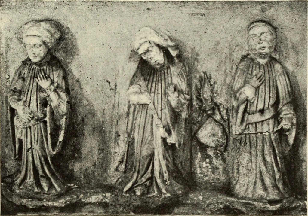 An illustration from Die mittelalterliche grabplastik in Nord-Thüringen, mit besonderer berücksichtigung der Erfurter denkmäler, 1902, leaf 79
