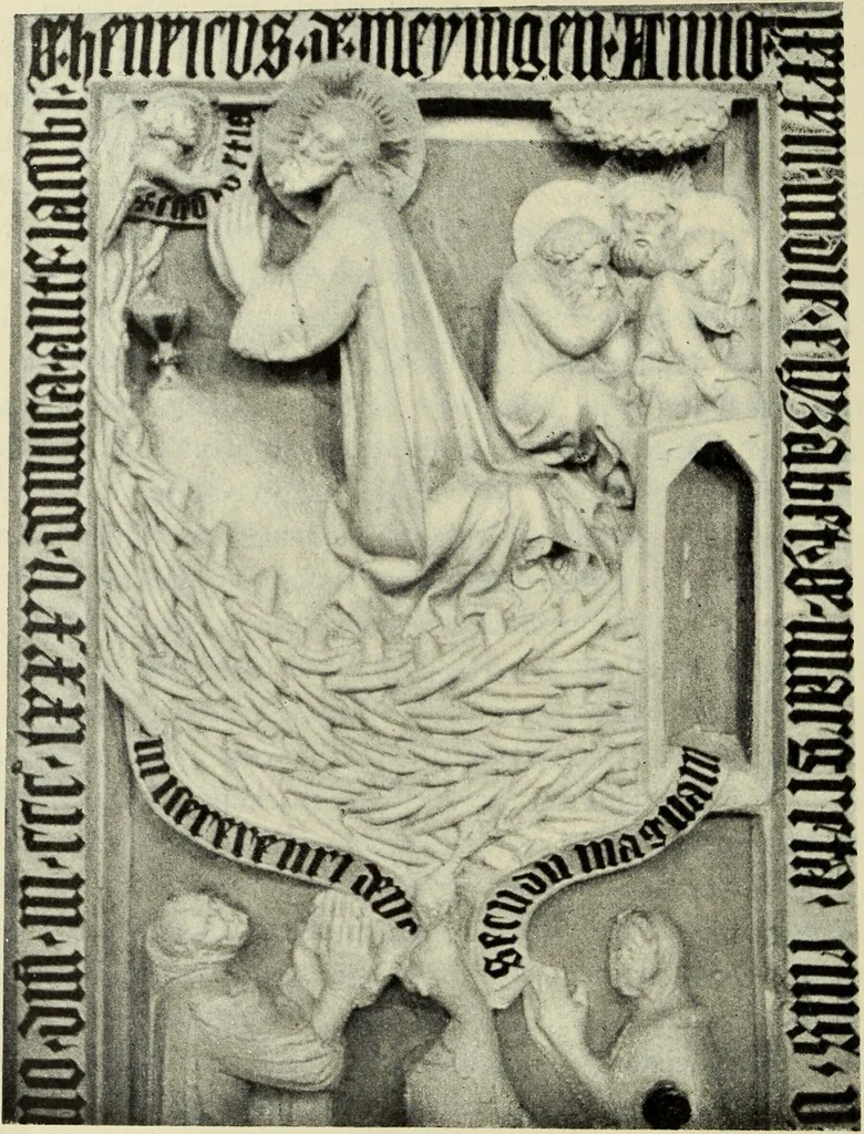 An illustration from Die mittelalterliche grabplastik in Nord-Thüringen, mit besonderer berücksichtigung der Erfurter denkmäler, 1902, leaf 86