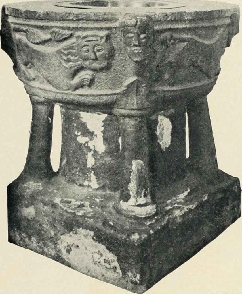 An illustration from Die mitteralterlichen Taufsteine der Provinz Schleswig-Holstein, 1904, leaf 16