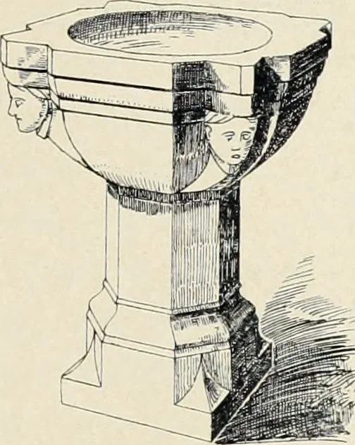 An illustration from Die mitteralterlichen Taufsteine der Provinz Schleswig-Holstein, 1904, leaf 22