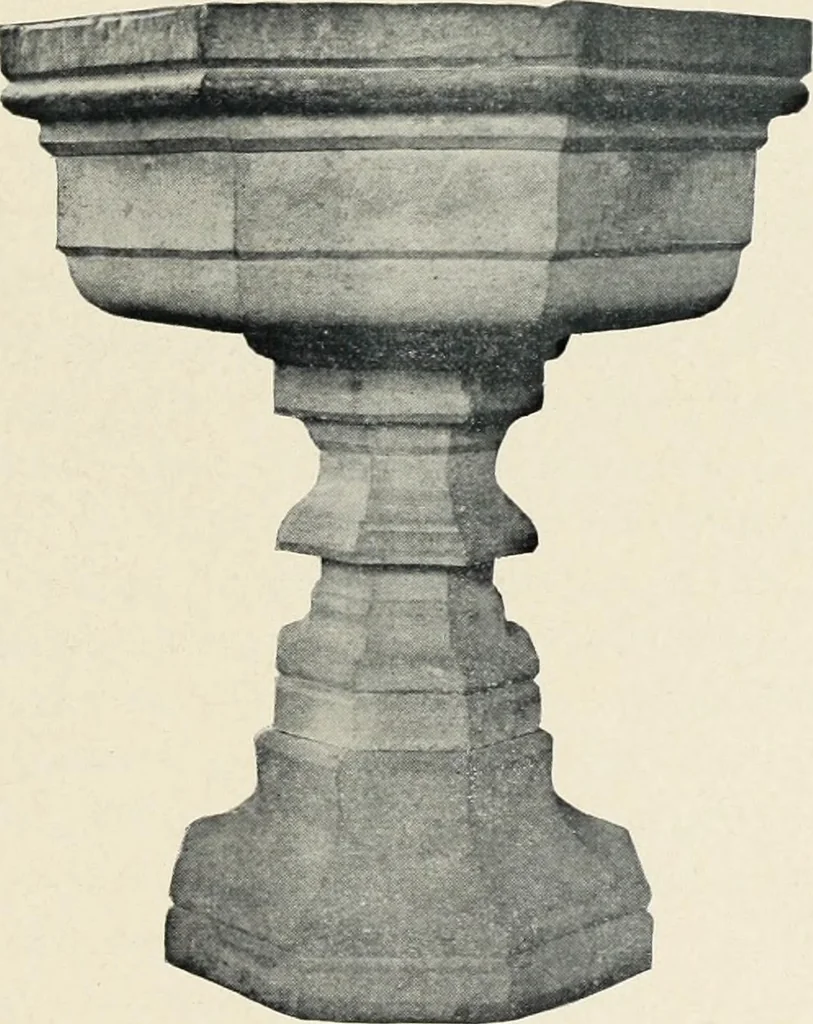 An illustration from Die mitteralterlichen Taufsteine der Provinz Schleswig-Holstein, 1904, leaf 22