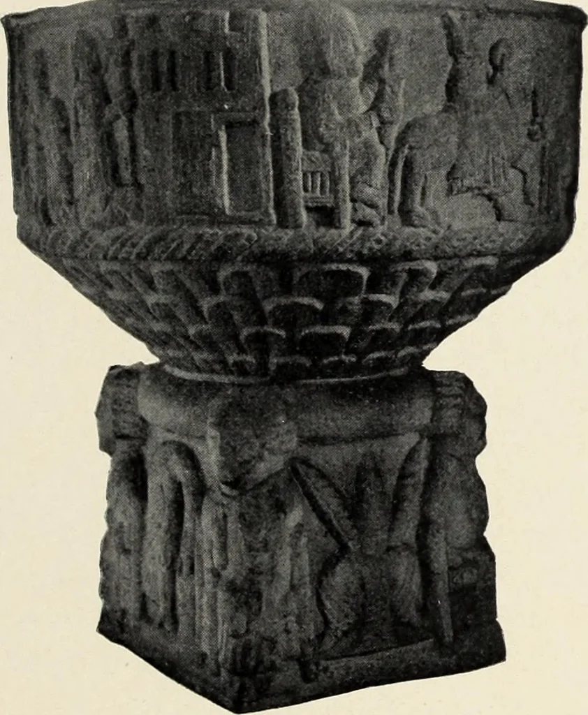 An illustration from Die mitteralterlichen Taufsteine der Provinz Schleswig-Holstein, 1904, leaf 40