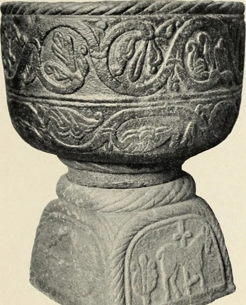 An illustration from Die mitteralterlichen Taufsteine der Provinz Schleswig-Holstein, 1904, leaf 54