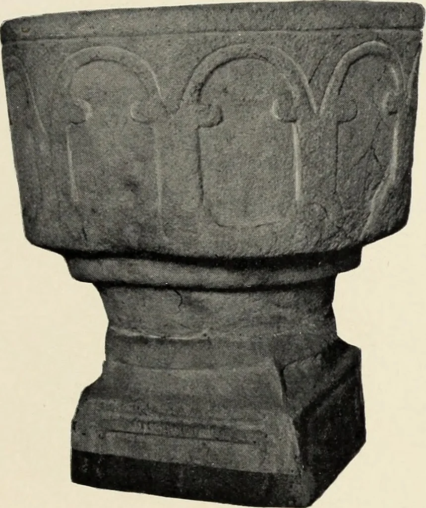 An illustration from Die mitteralterlichen Taufsteine der Provinz Schleswig-Holstein, 1904, leaf 60