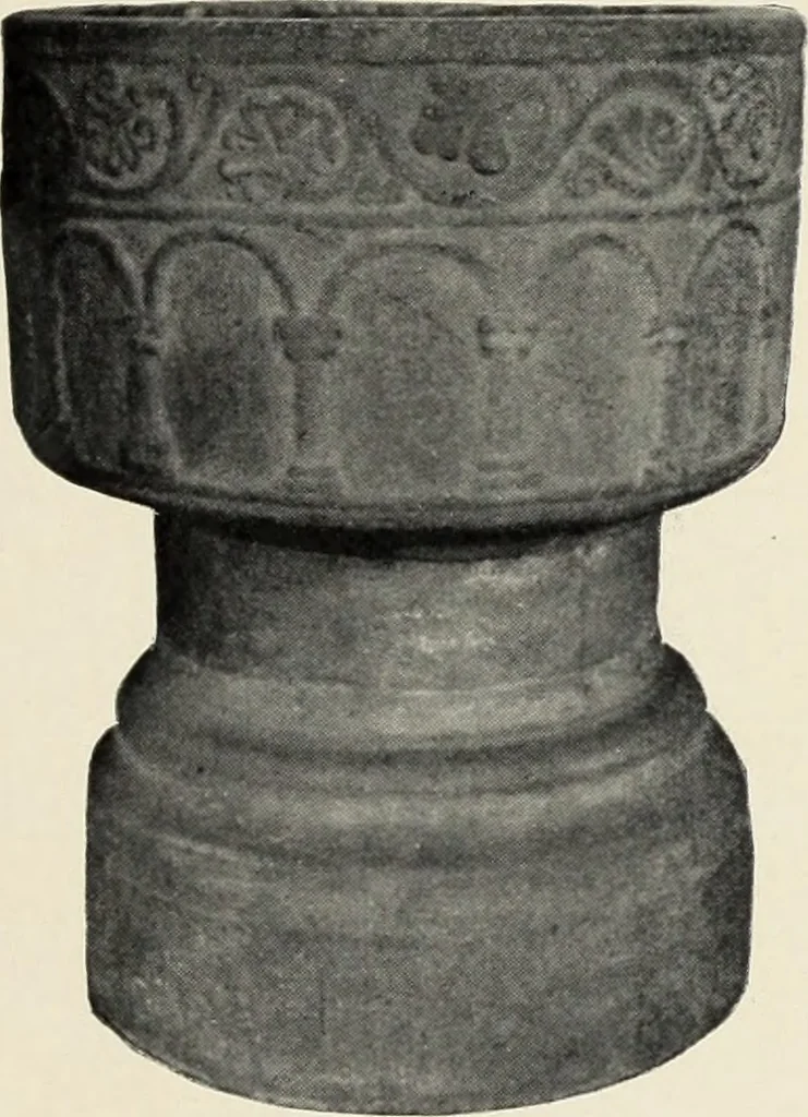 An illustration from Die mitteralterlichen Taufsteine der Provinz Schleswig-Holstein, 1904, leaf 64