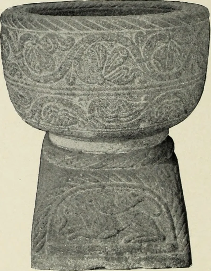 An illustration from Die mitteralterlichen Taufsteine der Provinz Schleswig-Holstein, 1904, leaf 73