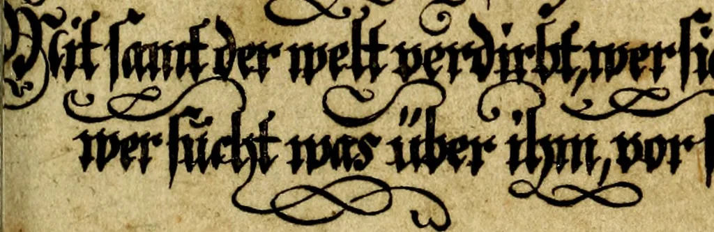 An illustration from Die mit teutschen Saiten überzogene, heilige Kron-Harffe, oder, Verfassung des gantzen Psalter Davids in teutsche Reim-Gebände : vermittelst sonderbarer darzu mit dem basso continuo, neu-verfertigter Kunst-Melodeyen ..., 1680, leaf 170