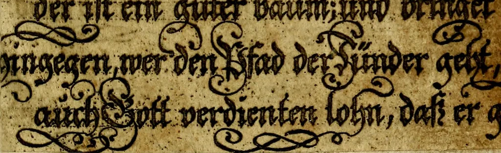 An illustration from Die mit teutschen Saiten überzogene, heilige Kron-Harffe, oder, Verfassung des gantzen Psalter Davids in teutsche Reim-Gebände : vermittelst sonderbarer darzu mit dem basso continuo, neu-verfertigter Kunst-Melodeyen ..., 1680, leaf 22