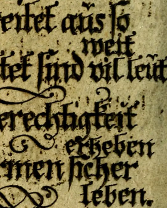 An illustration from Die mit teutschen Saiten überzogene, heilige Kron-Harffe, oder, Verfassung des gantzen Psalter Davids in teutsche Reim-Gebände : vermittelst sonderbarer darzu mit dem basso continuo, neu-verfertigter Kunst-Melodeyen ..., 1680, leaf 415