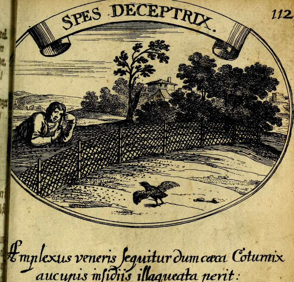 An illustration from Die mit teutschen Saiten überzogene, heilige Kron-Harffe, oder, Verfassung des gantzen Psalter Davids in teutsche Reim-Gebände : vermittelst sonderbarer darzu mit dem basso continuo, neu-verfertigter Kunst-Melodeyen ..., 1680, leaf 636