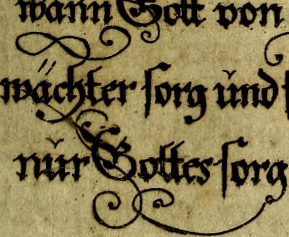 An illustration from Die mit teutschen Saiten überzogene, heilige Kron-Harffe, oder, Verfassung des gantzen Psalter Davids in teutsche Reim-Gebände : vermittelst sonderbarer darzu mit dem basso continuo, neu-verfertigter Kunst-Melodeyen ..., 1680, leaf 720