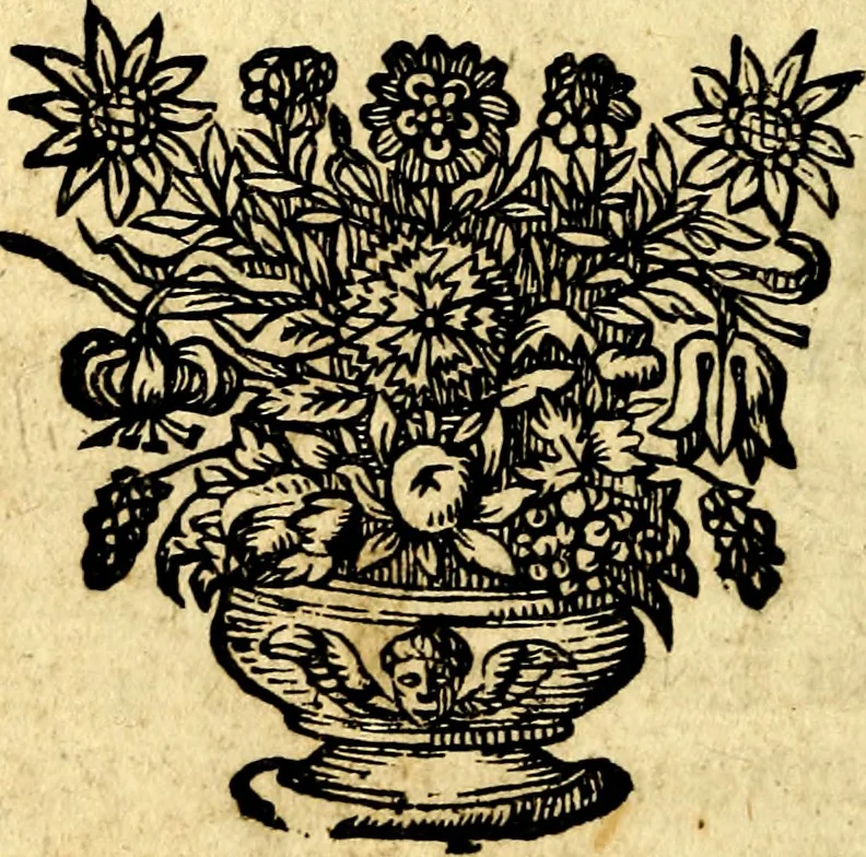 An illustration from Die mit teutschen Saiten überzogene, heilige Kron-Harffe, oder, Verfassung des gantzen Psalter Davids in teutsche Reim-Gebände : vermittelst sonderbarer darzu mit dem basso continuo, neu-verfertigter Kunst-Melodeyen ..., 1680, leaf 833