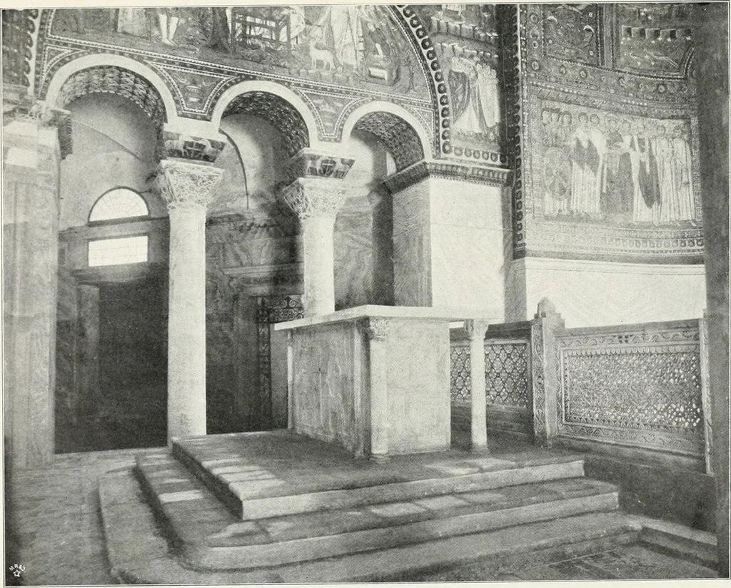An illustration from Die Mosaiken der Christlichen Ära. 1. t: Die Wandmosaiken von Ravenna, 1905, leaf 338