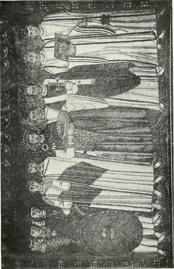 An illustration from Die Mosaiken der Christlichen Ära. 1. t: Die Wandmosaiken von Ravenna, 1905, leaf 350