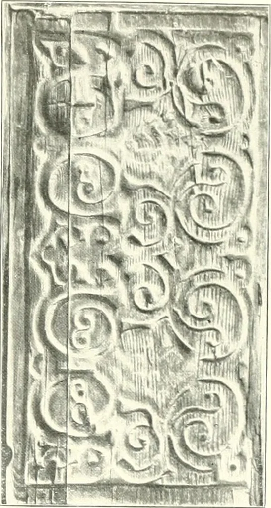 An illustration from Die Ornamente der Hakim- und Ashar-Moschee; Materialien zur Geschichte der älteren Kunst des Islam, 1912, leaf 100