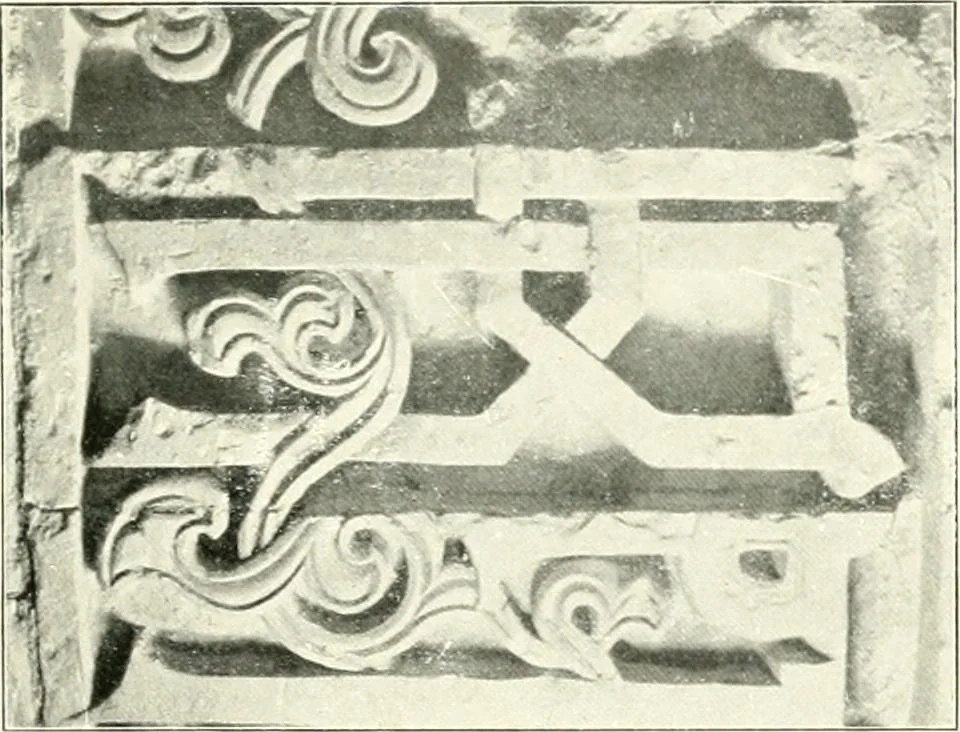 An illustration from Die Ornamente der Hakim- und Ashar-Moschee; Materialien zur Geschichte der älteren Kunst des Islam, 1912, leaf 110