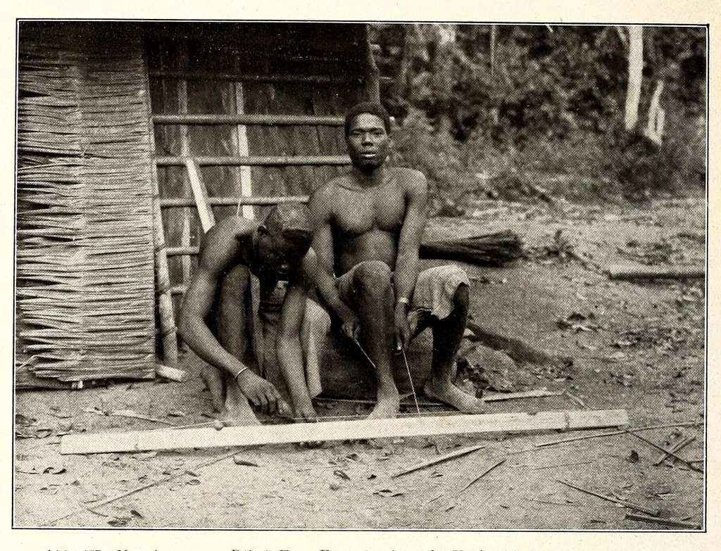 An illustration from Die Pangwe; völkerkundliche Monographie eines westafrikanischen Negerstammes; Ergebnisse der Lübecker Pangwe-expedition 1907-1909 und früherer Forschungen 1904-1907, 1913, leaf 354