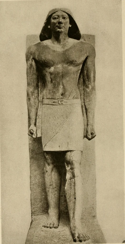 An illustration from Die Plastik der Ägypter, 1922, leaf 101