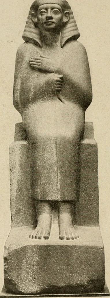 An illustration from Die Plastik der Ägypter, 1922, leaf 115