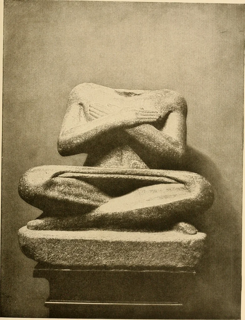 An illustration from Die Plastik der Ägypter, 1922, leaf 118